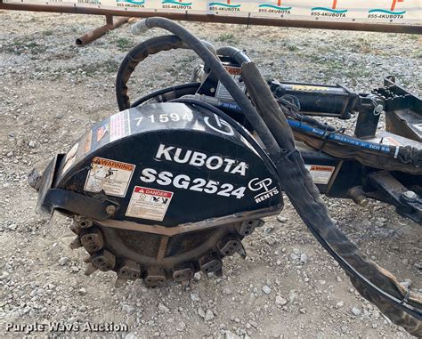 kubota skid steer stump grinder|kubota stump grinder for sale.